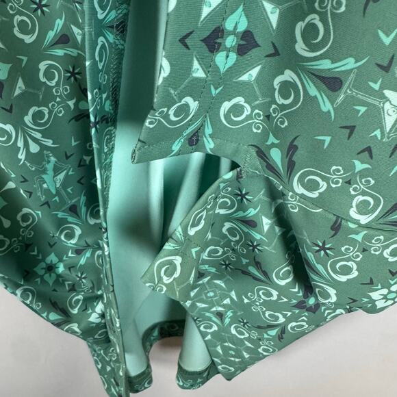 William Murray Men’s M Golf Polo Shirt Turquoise Martini Stretch Performance EUC - Picture 8 of 10